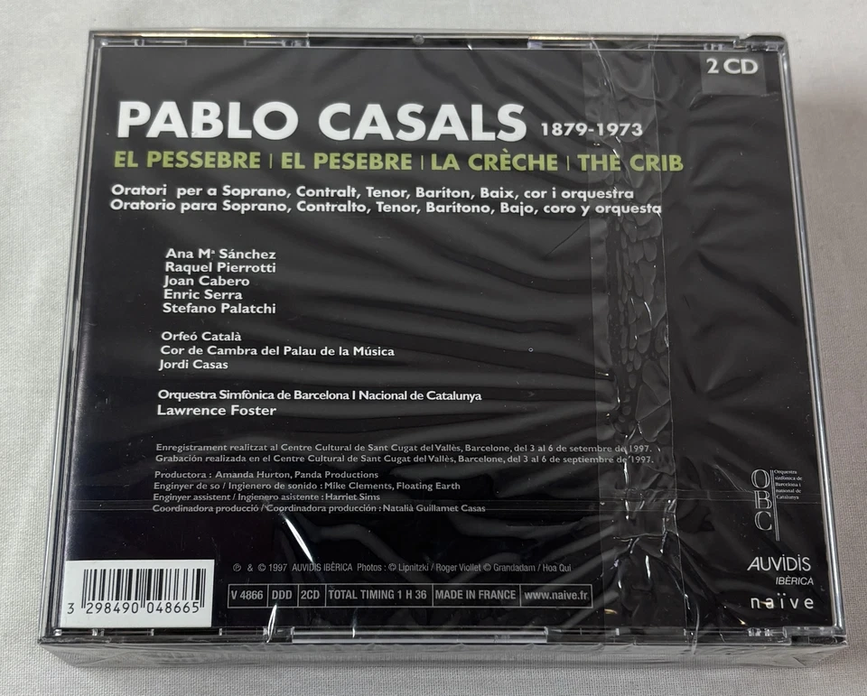 SEALED CD ~ PABLO CASALS El Pessebre Foto 2 de 2
