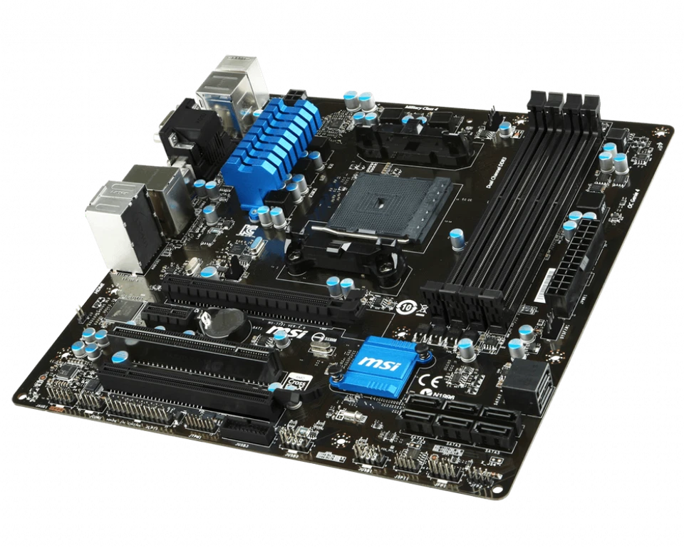 FOR MSI A88XM-E45 V2 Motherboard AMD FM2+ DDR3 64G HDMI DVI VGA Micro ATX Board - Image 3 of 3