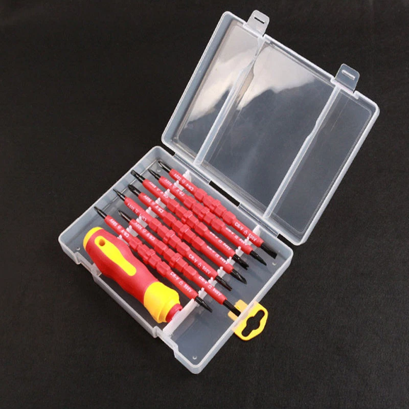 14x Insulated Magnetic Screwdriver Set Electricians Tool Double Head Screwdriver - Image 4 of 4