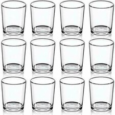 Clear Glass Votive Candle Holders, Set of 8