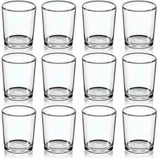  Clear Glass Tealight Candle Holder- Glass Votive Candle Holders Bulk Set of   