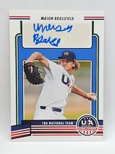 2023 Panini Stars & Stripes USA Baseball 18U Auto #18U2-MB - MASON BRASSFIELD