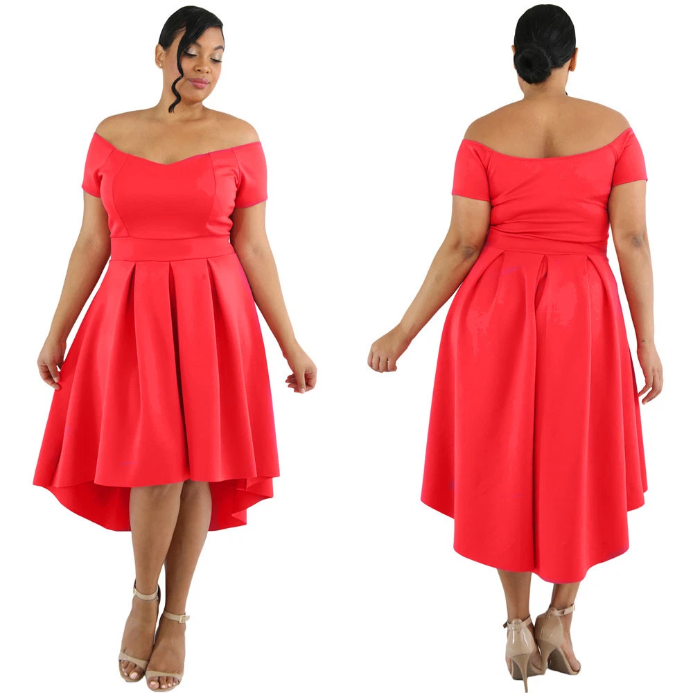 High low plus shop size formal dresses
