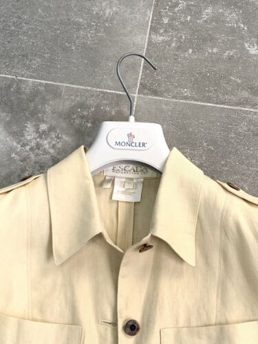 Vintage Women's ESCADA LINEN Lightweight Sleeveless Vest Gilet EU 36 UK 8-10 S-M - Picture 5 of 18