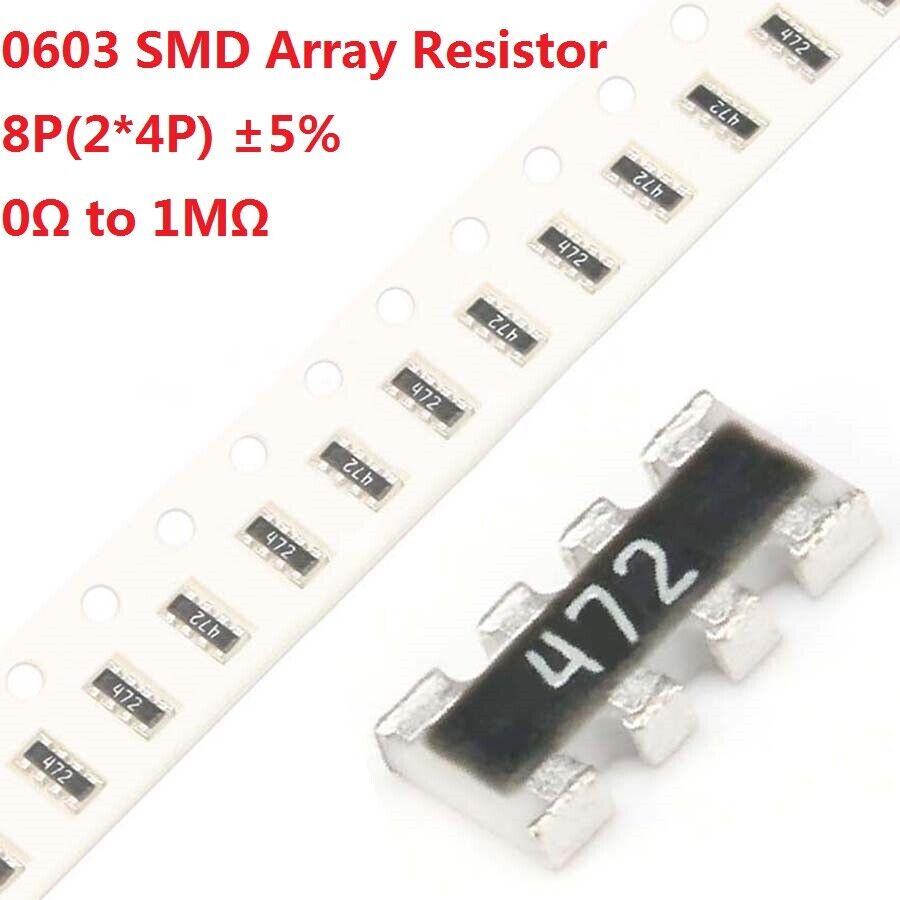 0603 SMD SMT Chip Array Resistor 8P(2*4P) ±5% Network Resistance