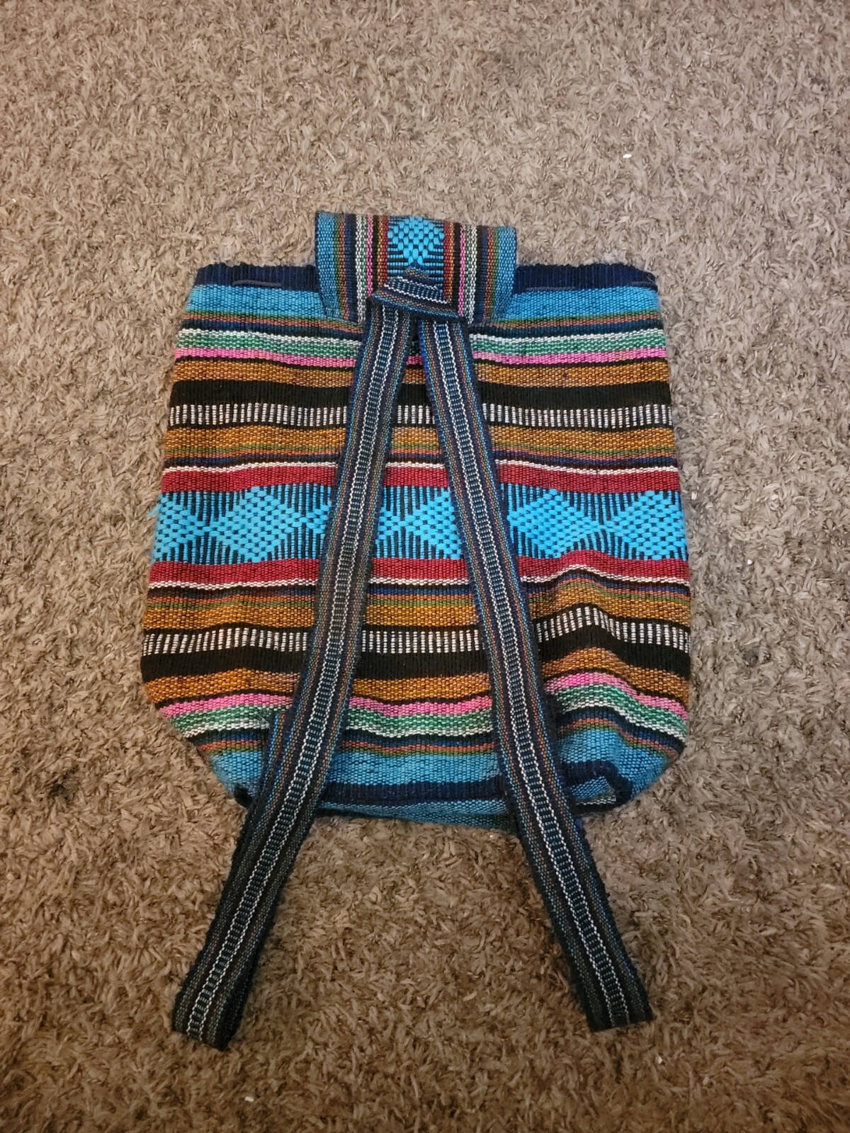 Lillo Drawstring Backpack Woven Textile Baja Hipp… - image 3