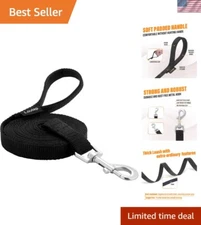 All Breed Extra Long Dog Leash 30ft - Comfortable Padded Handle for Training