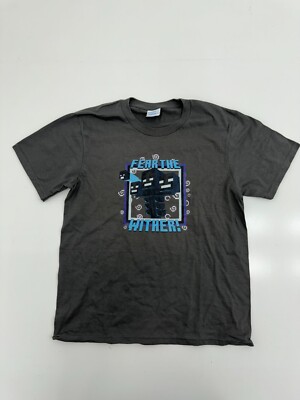Port & Company Boys Grey Fear The Wither Graphic Tee Size Medium
