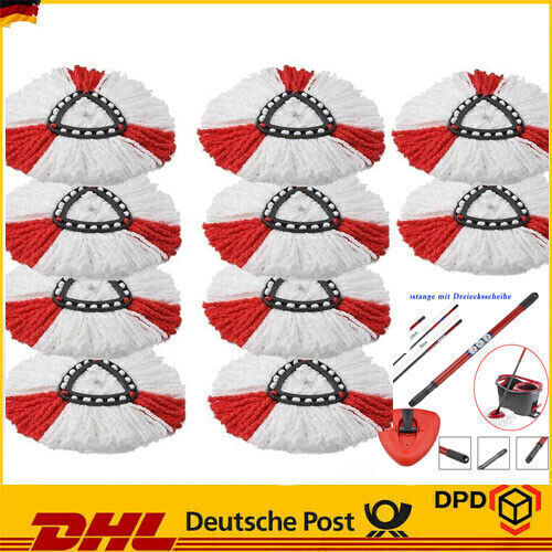 Neu Ersatzkopf Wischbezug für Vileda Turbo Wischmop Easy Wring Clean Moppkopf DE - Afbeelding 3 van 16