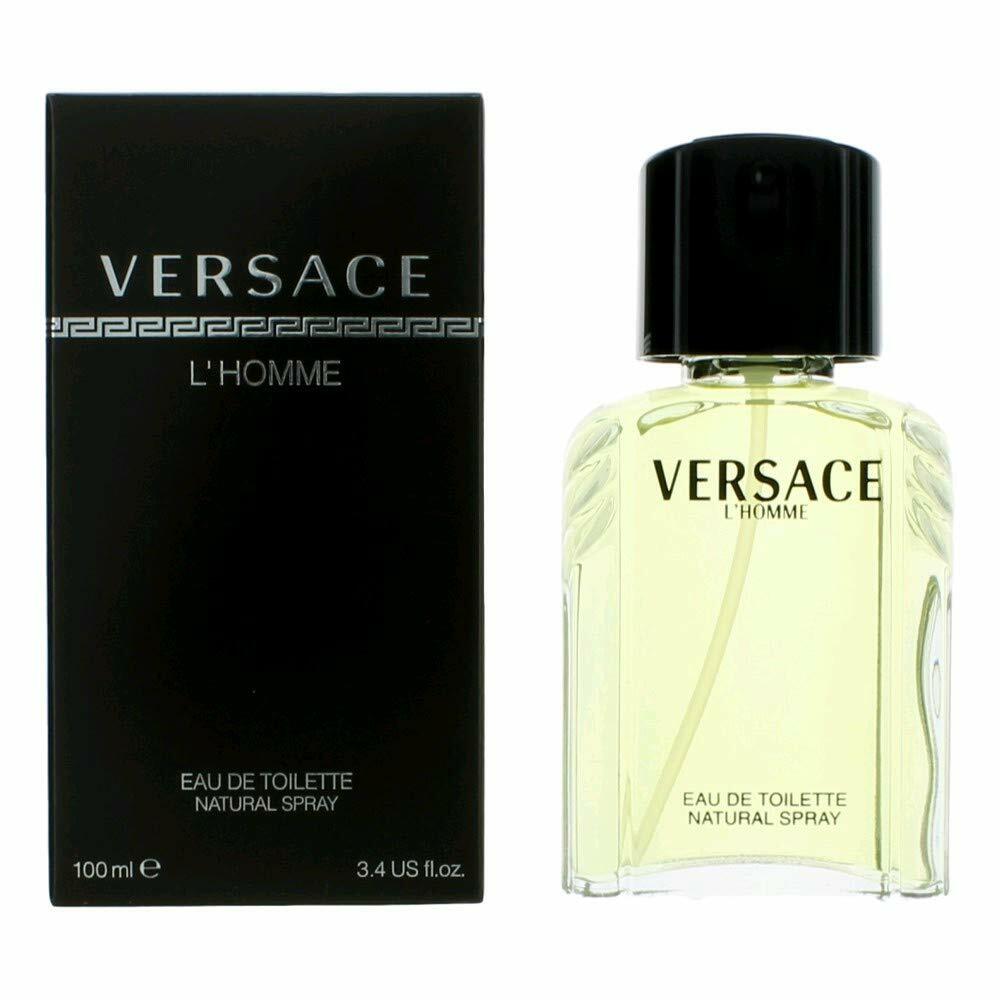 NIB - VERSACE 'L'HOMME' EAU DE TOILETTE FOR MEN - 3.4fl.oz / 100mL (Sealed)