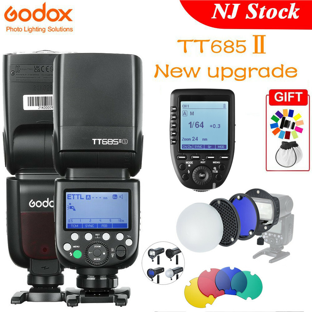 US Godox TT685II-S 2.4G TTL HSS Flash+Xpro-S Trigger+Speedlight 
