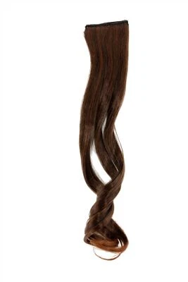 2 Clips Mèche Ondulée Rouge Foncé Brun YZF-P2C18-2T30 45cm Extension De Cheveux - Photo 1/2
