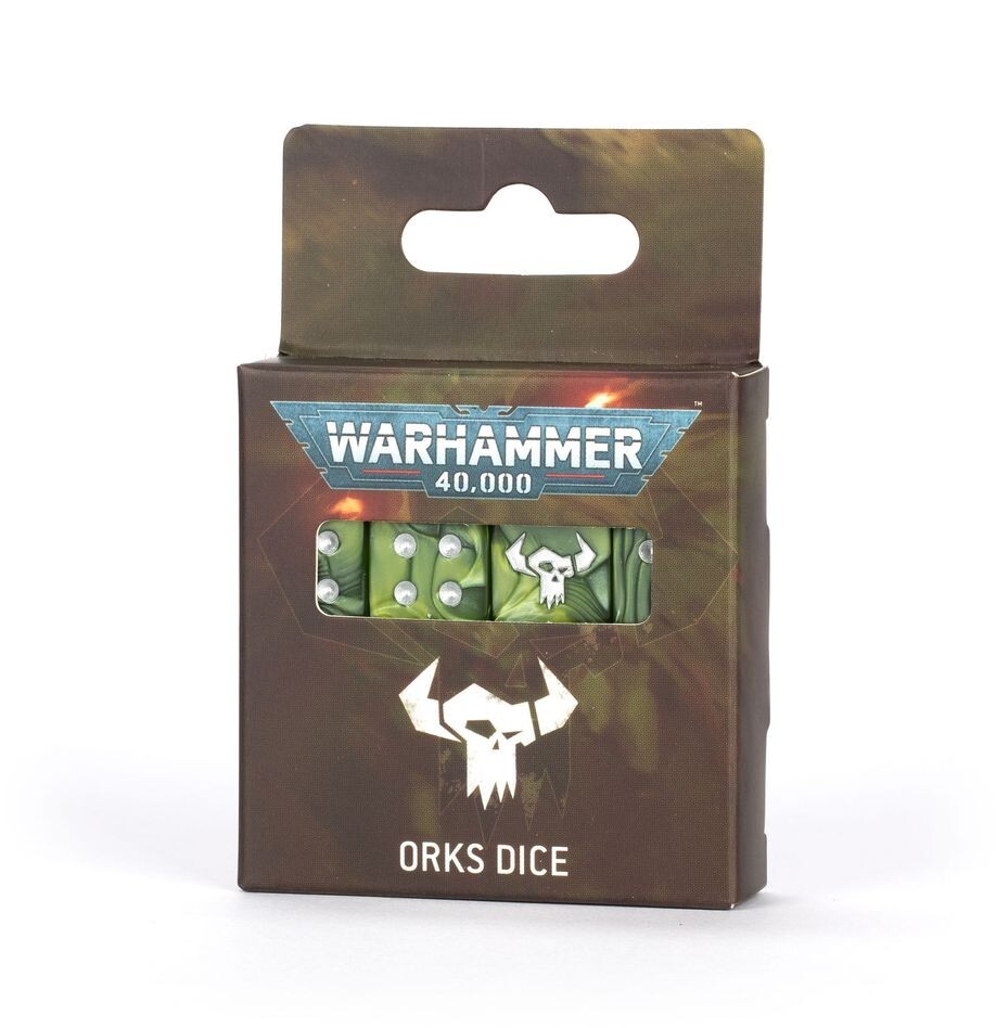ORKS DICE 16 2024 40K WARHAMMER D6 ORC ORK NEW