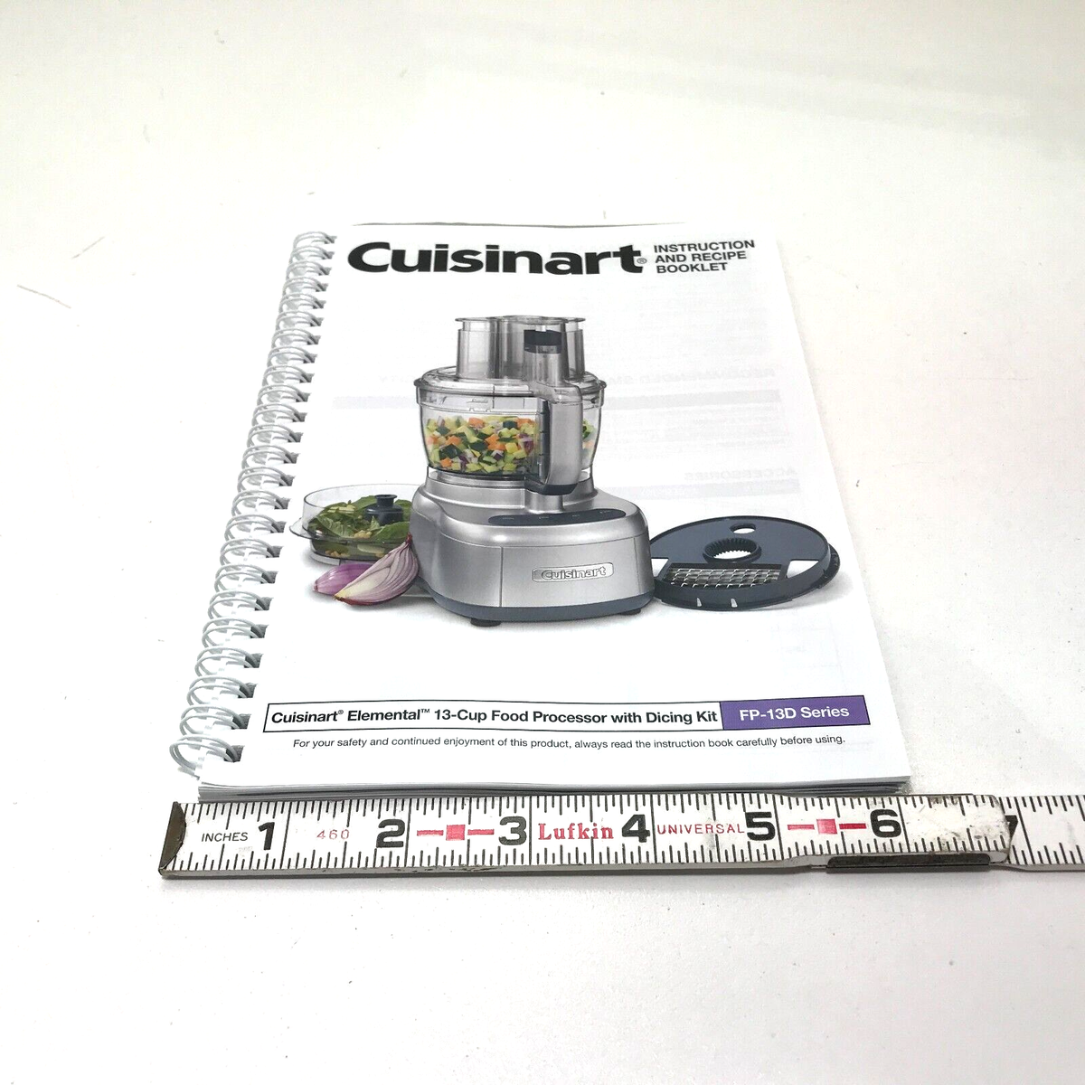 Cuisinart Food Processor FP-13 INSTRUCTION MANUAL RECIPE BOOKLET