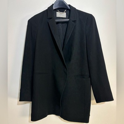 MARELLA Black Blazer Jacket - Hidden Buttons