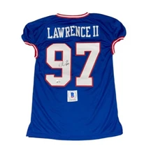 Dexter Lawrence Signed Jersey New York Giants Autographed Auto Beckett