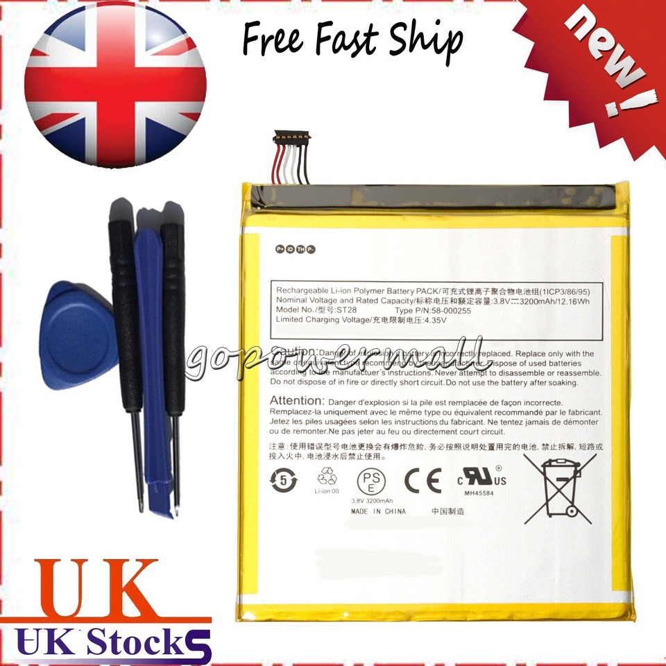 For Amazon Kindle Tablet ST28 New MC-308695 58-000255 Battery ...