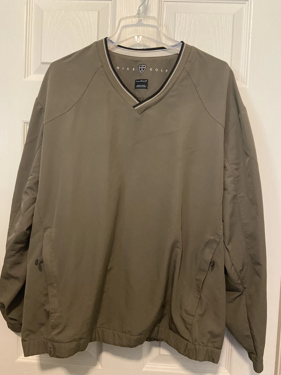 Nike Golf Vintage V Neck Wind Jacket Pullover Size L eBay