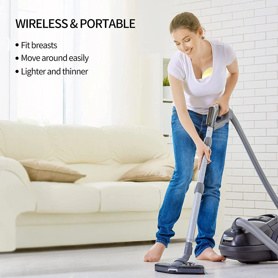 Extractor de leche eléctrico doble portátil manos libres succión leche alimentación EE. UU. Foto 3 de 4