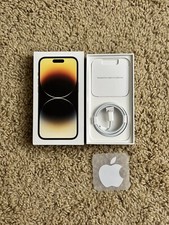 Apple iPhone 14 PRO Gold Genuine Box with Charging Cable