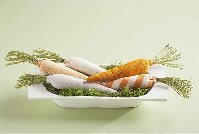 Mud Pie E3 Home Easter Décor 15'' Fabric Carrot 41550002 - Choose Design