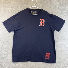 Boston Red Sox Majestic Men's Short Sleeve Navy Blue T-shirt Size XL / 82-74