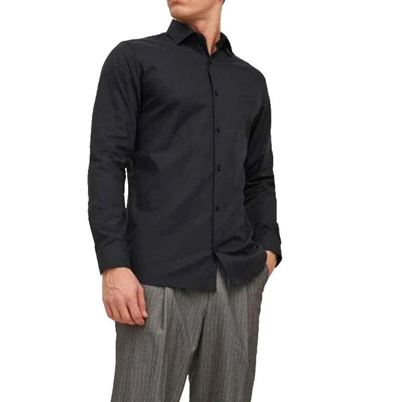Camisas Sociais Kenneth Cole Reaction Preto para Homens