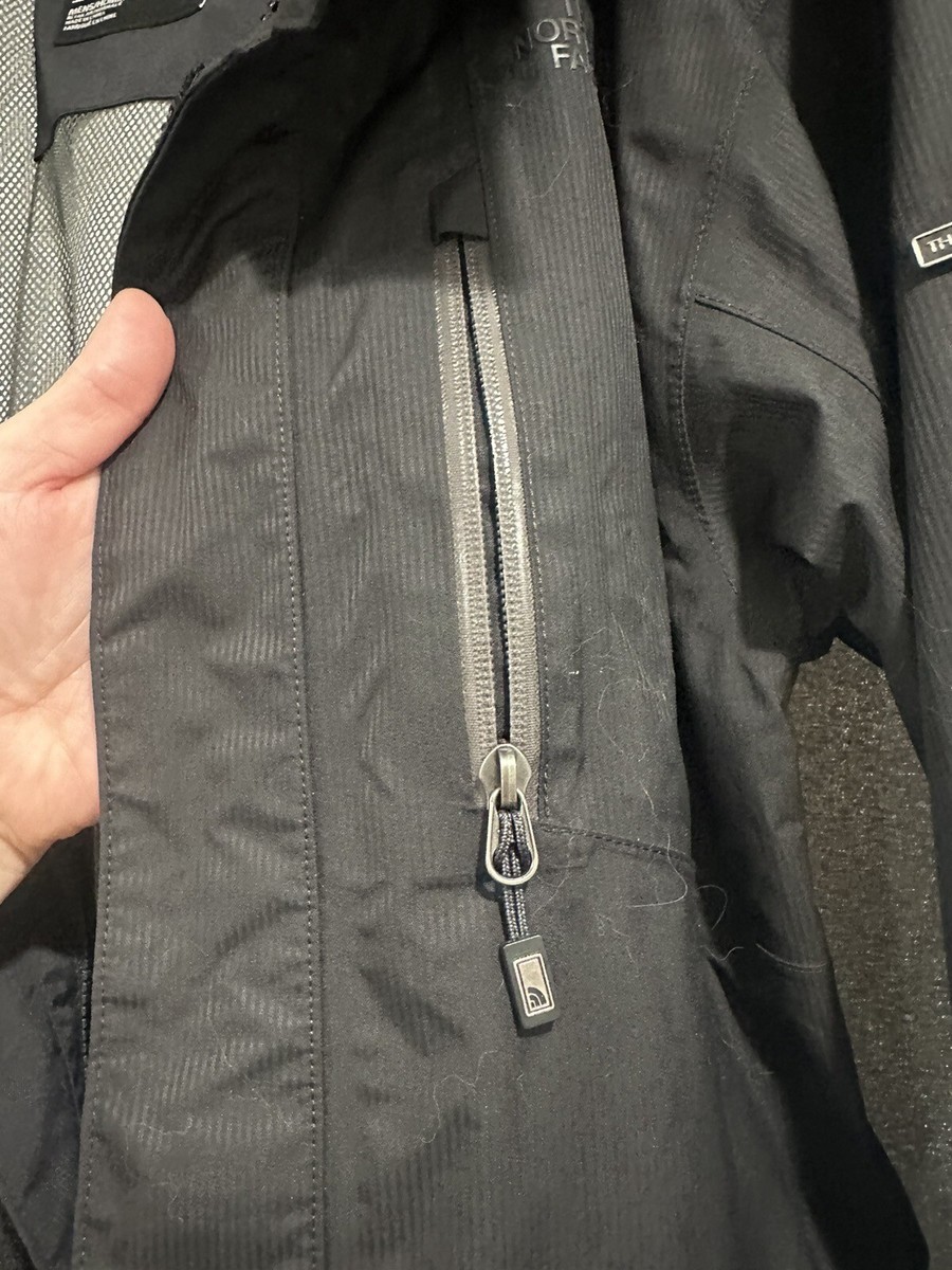 THE NORTH FACE HYVENT 2 IN 1 JACKET FULL ZIP LINED 2 PIECE BLACK