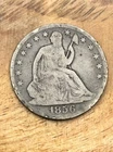 1856-O Better date Liberty Seated half #6304