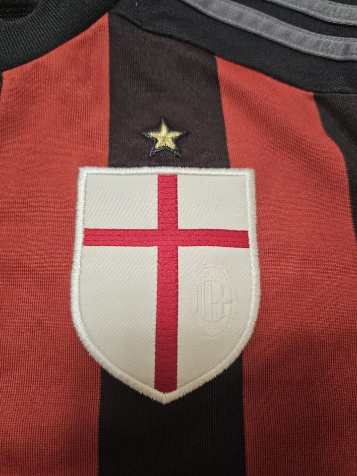 CAMISETA DE FUTBOL LOCAL AC MILAN 2015 2016 NIÑOS 11-12Y 152cm ADIDAS Foto 4 de 4