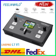 FEELWORLD  LIVEPRO L1 V1 Multi Format Video Mixer Switcher USB3.0 Live Streaming
