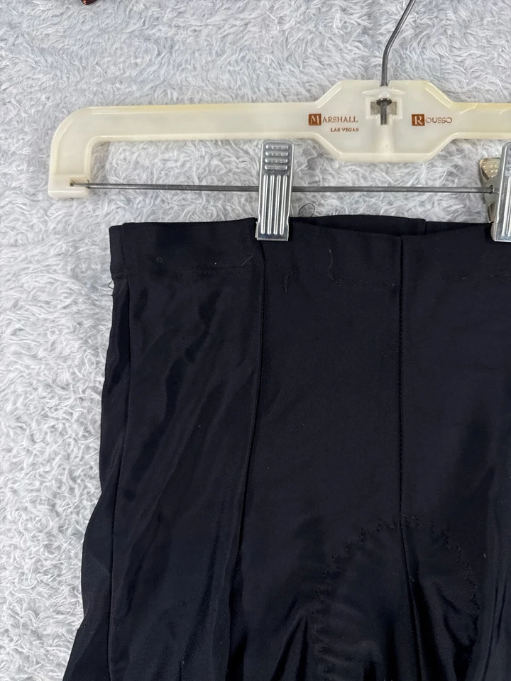 老式锐步骑行短裤成人小号黑色尼龙氨纶混纺衬垫 — 第 4/4 张图片