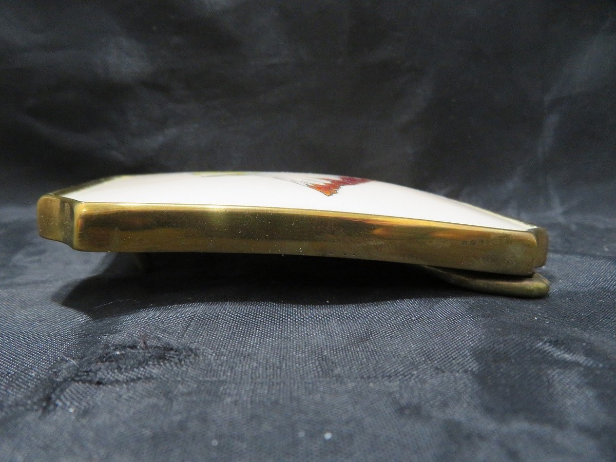 BTS SOLID BRASS BELT BUCKLE DESIGNERS COLLECTION BY DOYLE YANCEY EAGLE HEAD View 4