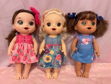 Lot of Three Baby Alive 12'' Dolls Drink  Wet