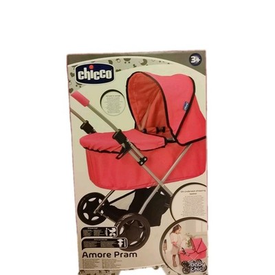 CHICCO AMORE PRAM PUPPE KINDERWAGEN ROSA