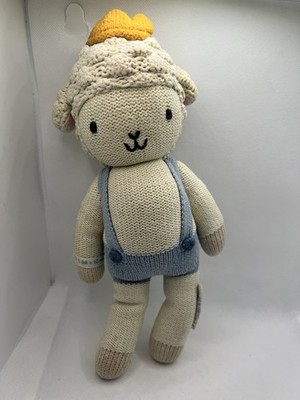Cuddle + Kind Sebastian The Lamb 12  Plush Knit Lamb Doll Little Prince