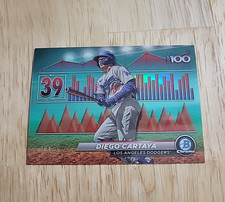 2024 Bowman Chrome DIEGO CARTAYA Bowman Scouts Top 100 Aqua Refractor /125