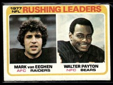 1978 Topps Mark van Eeghen/Walter Payton Oakland Raiders/Chicago Bears #333