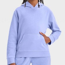 Cat  Jack Girls' Fleece Pullover Hoodie   Purple   L Plus 10  12 