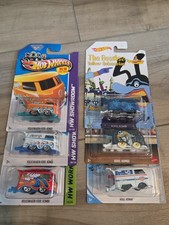 Hot Wheels Lot - 6 Different Vw Kool Kombi Bus Disney Beatles 2013 Blue Orange Q Hot Wheels Lot - 6 Different Vw Kool Kombi Bus Disney Beatles 2013 Blue Orange Q
