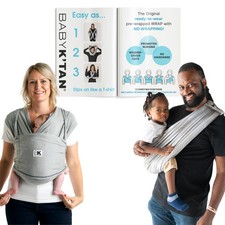 Original Baby K'tan Baby Carrier Wrapped,Soft,Slip-On,No Rings-Buckles Size XL