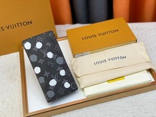LOUIS x YK Brazza Wallet Monogram Black Long Bifold Wallet