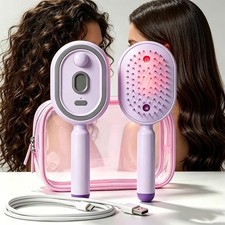 Multi-Function Massage Mist Comb, 3-in-1 Electric Spray Massage Self-Cleaning