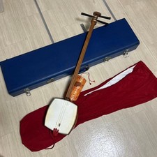 Shamisen Japanese Traditional Musical Instrument with Hard Case Set