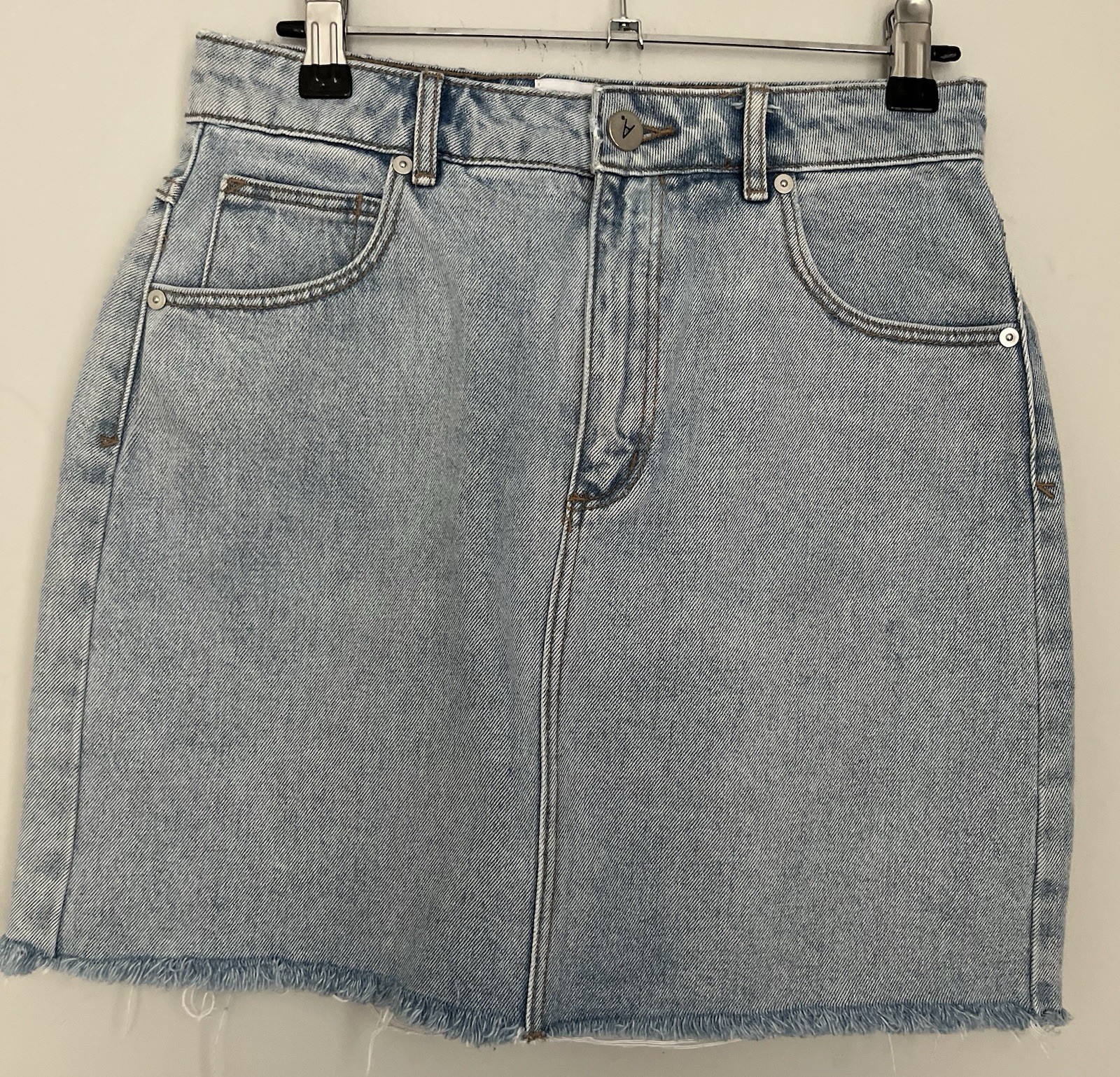 Abrand High-Waisted Denim Mini Skirt for Women