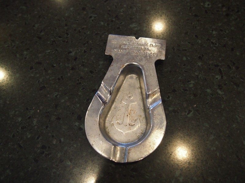 US Naval Ordinance Plant, Alexandria VA Navy Day -1948 Ashtray
