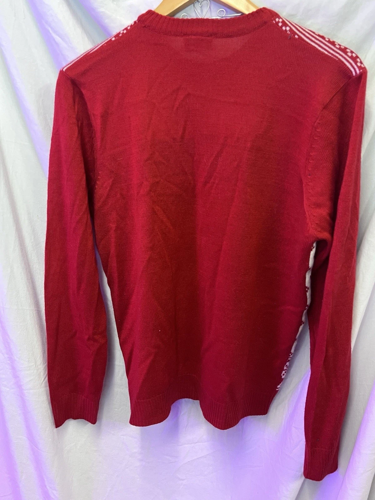 The Office Christmas Sweater Womens M Red Holiday Ugly Dwight Long Sleeve