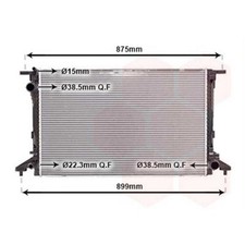 Radiatore acqua radiatore motore Van Wezel per Audi A5 F53 RS5 quattro