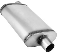 Mufflers Deeptone 2.25 Inch Universal Exhaust 2.25in Single In Off Out