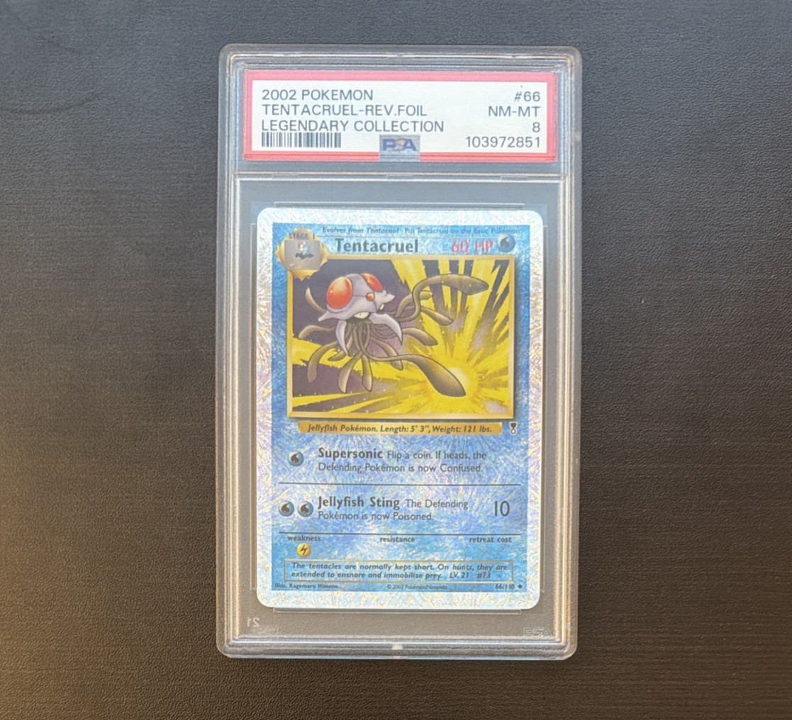Tentacruel 66/110 Legendary Collection Reverse Holo PSA 8